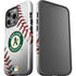 MLB Oakland Athletics Game Ball iPhone 15 Pro Impact Case